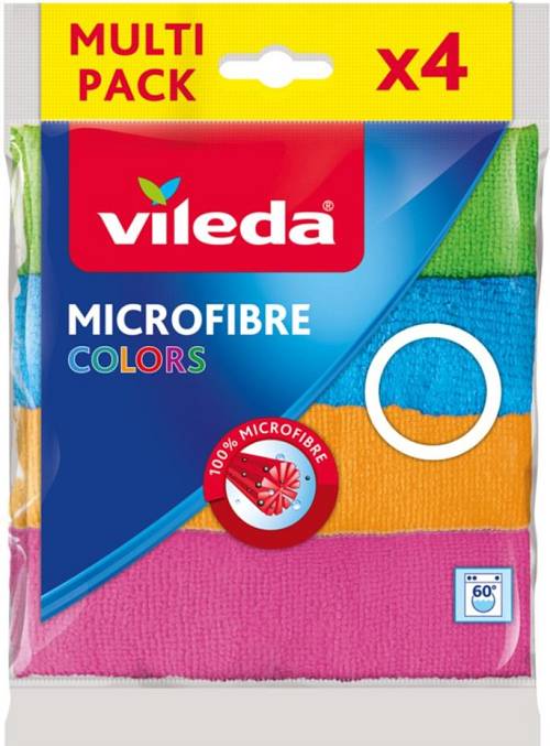 VILEDA ΠΕΤΣΕΤΑ ΜΙΚΡΟΙΝΑ COLORS 4TEM (10TEM)