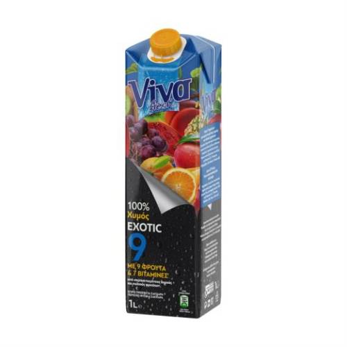 ΦΥΣΙΚΟΣ ΧΥΜΟΣ VIVA 9ΦΡΟΥΤΑ EXOTIC 1LT