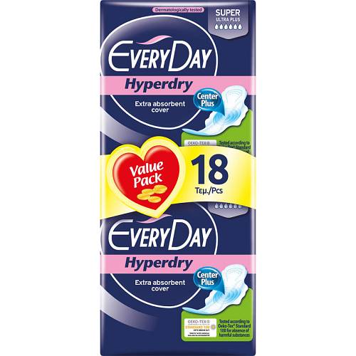 EVERY DAY ΣΕΡΒΙΕΤΑ HYPERDRY SUPER 18 TEM ΜΠΛΕ