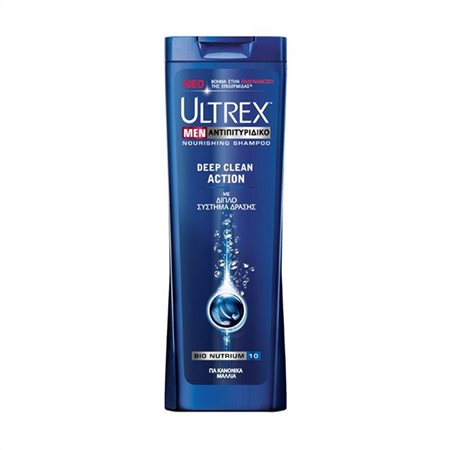 ULTREX MEN  ΣΑΜΠΟΥΑΝ DEEP CLEAN ACTION 360ML ΚΑΝΟΝΙΚΑ