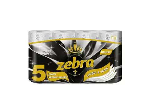 ZEBRA ΥΓΕΙΑΣ 5Φ 8 ΡΟΛΑ DELUXE