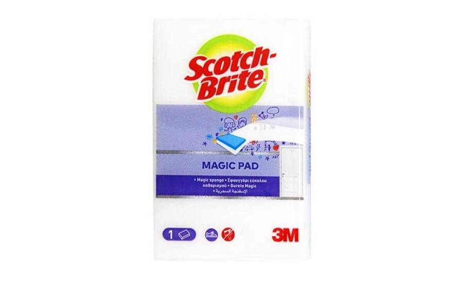 ΣΦΟΥΓΓΑΡΙ SCOTCH BRITE CLEANER MAGIC PAD ΑΣΠΡΟ ΜΠΛΕ