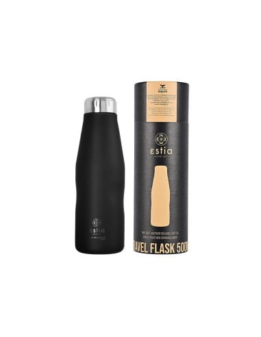 ΘΕΡΜΟΣ TRAVEL FLASK SAVE THE AEGEAN 500ml MIDNIGHT BLACK