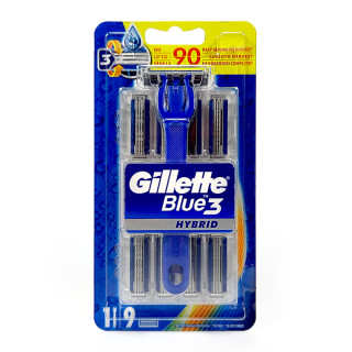 GILLETTE BLUE 3 HYBRID ΞΥΡΙΣΤΙΚΗ ΜΗΧΑΝΗ +9 ΑΝΤΑΛΛΑΚΤΙΚΑ